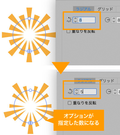 配置するオブジェクト数を調整可能