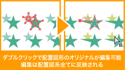 ダブルクリックで編集できるオリジナル画像を変更すれば全てに適用される