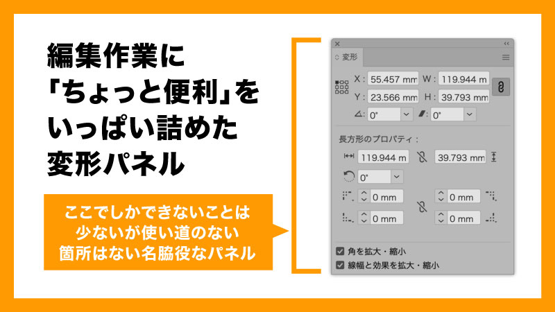 ちょっと便利がいっぱいな変形パネル